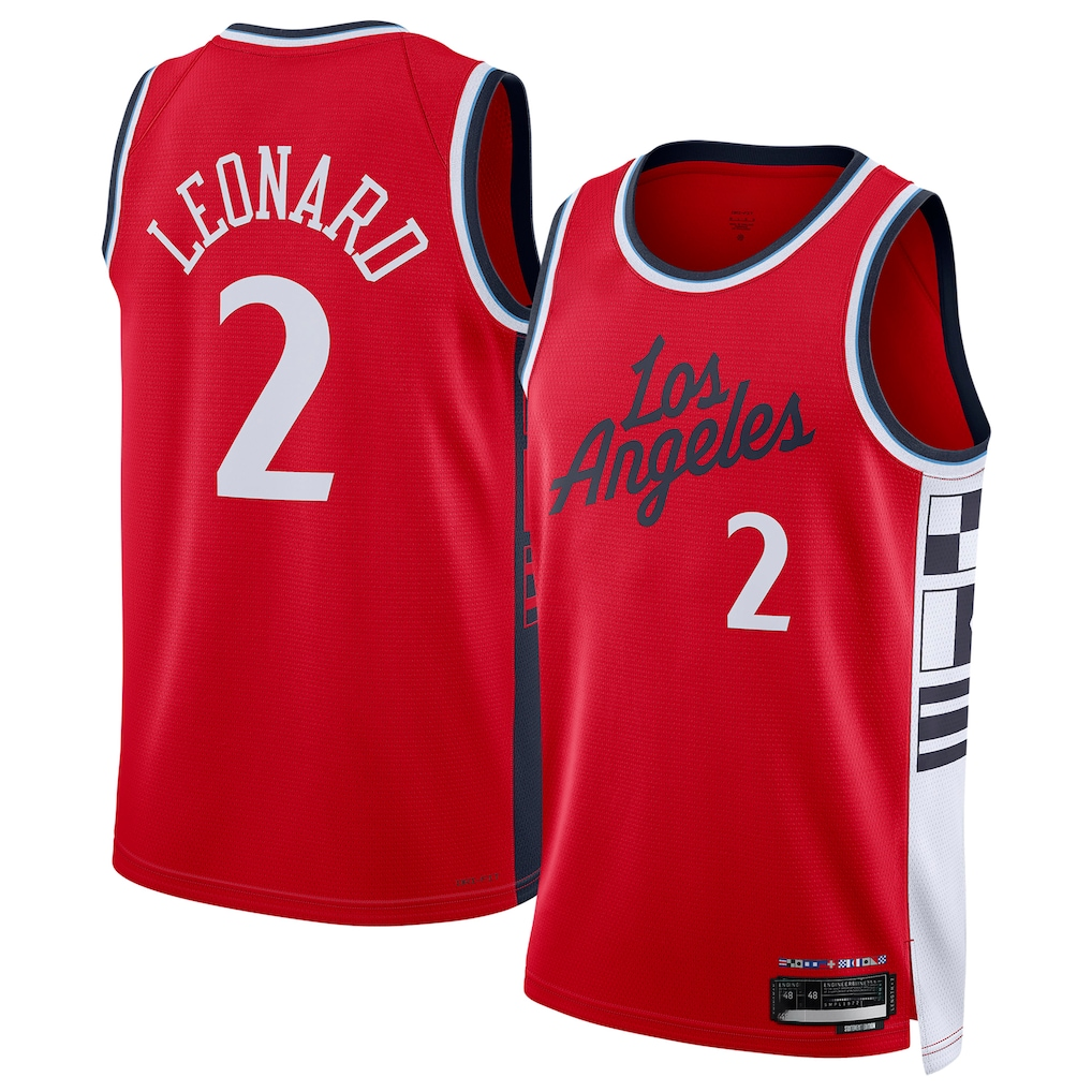Vanessashop L.Clippers #2 Kawhi Leonard Red 202425 Swingman Stitched Jerseys - Statement Edition