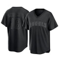 Vanessashop LA.Angels #18 Nolan Schanuel Player Black Pitch Fashion T-shirt Stitched Jerseys