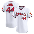 Vanessashop LA.Angels #44 Ben Joyce Player White T-shirt Home Limited Elite Stitched Jerseys