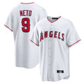 Vanessashop LA.Angels #9 Zach Neto Player White Home Game Stitched Jerseys
