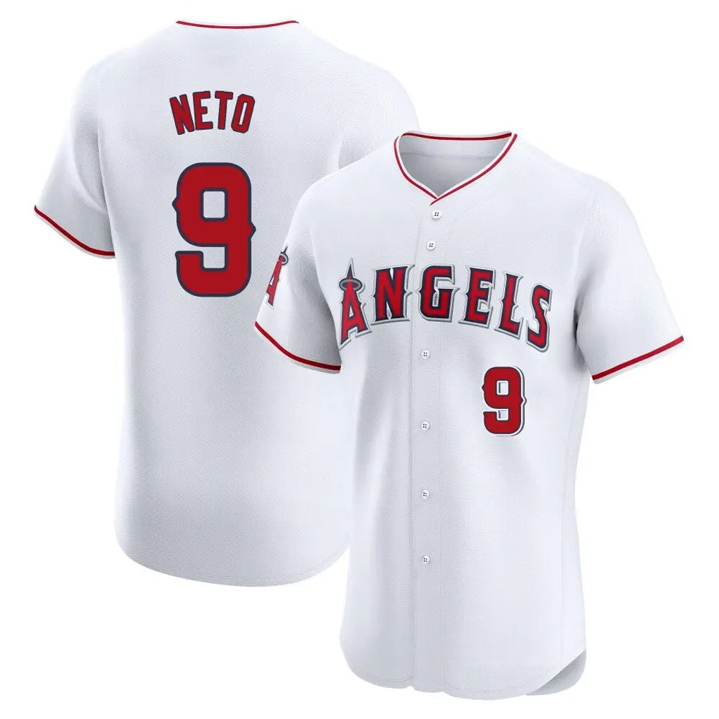 Vanessashop LA.Angels #9 Zach Neto Player White Limited Elite Stitched Home Jerseys
