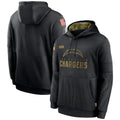 Vanessashop LA.Chargers Black Salute to Service Hoodies Limited Game Blank Player Stitched Jerseys