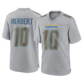 Vanessashop LA.Chargers #10 Justin Herbert Player Gray Atmosphere Fashion Home Game Stitched Jerseys