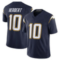 Vanessashop LA.Chargers #10 Justin Herbert Player Navy Vapor F.U.S.E. Limited Home Game Stitched Jerseys
