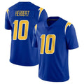 Vanessashop LA.Chargers #10 Justin Herbert Player Royal Limited Vapor Home Game Stitched Jerseys
