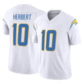 Vanessashop LA.Chargers #10 Justin Herbert Player White Limited Vapor F.U.S.E. Home Game Stitched Jerseys