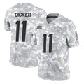 Vanessashop LA.Chargers #11 Cameron Dicker Player Arctic Camo Salute To Service Limited Game Stitched Jerseys