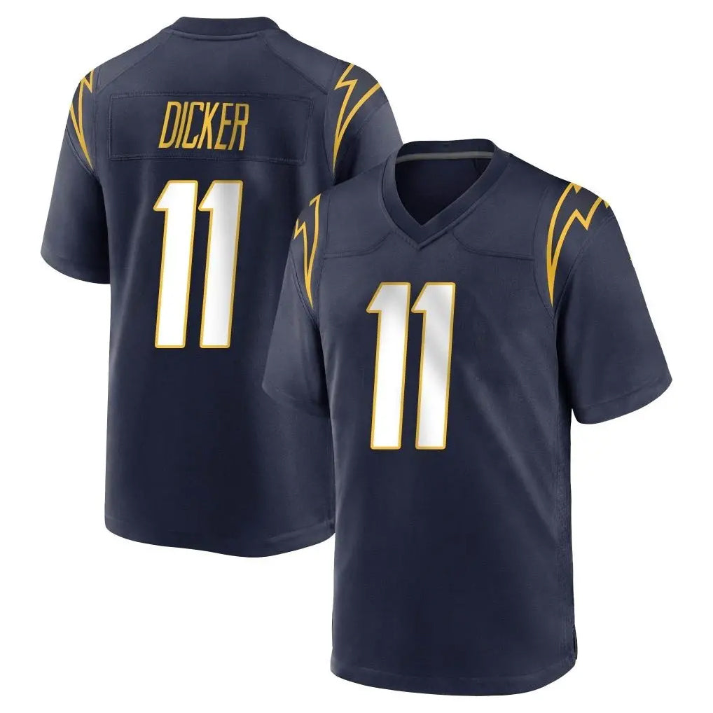 Vanessashop LA.Chargers #11 Cameron Dicker Player Navy Home Game Stitched Jerseys