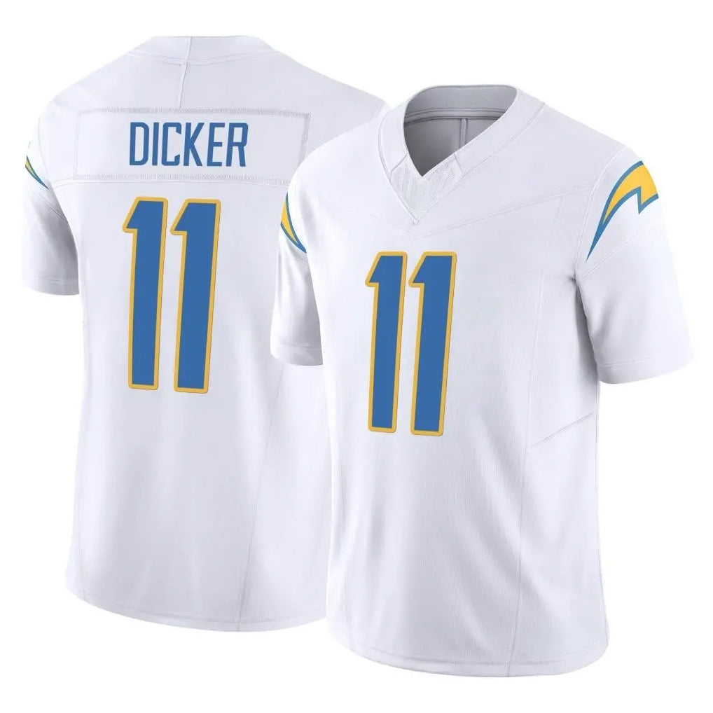 Vanessashop LA.Chargers #11 Cameron Dicker Player White Limited Vapor F.U.S.E. Home Game Stitched Jerseys