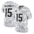 Vanessashop LA.Chargers #15 Ladd McConkey Player Arctic Camo Salute To Service Limited Game Stitched Jerseys