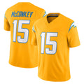 Vanessashop LA.Chargers #15 Ladd McConkey Player Gold Limited Vapor F.U.S.E. Home Game Stitched Jerseys