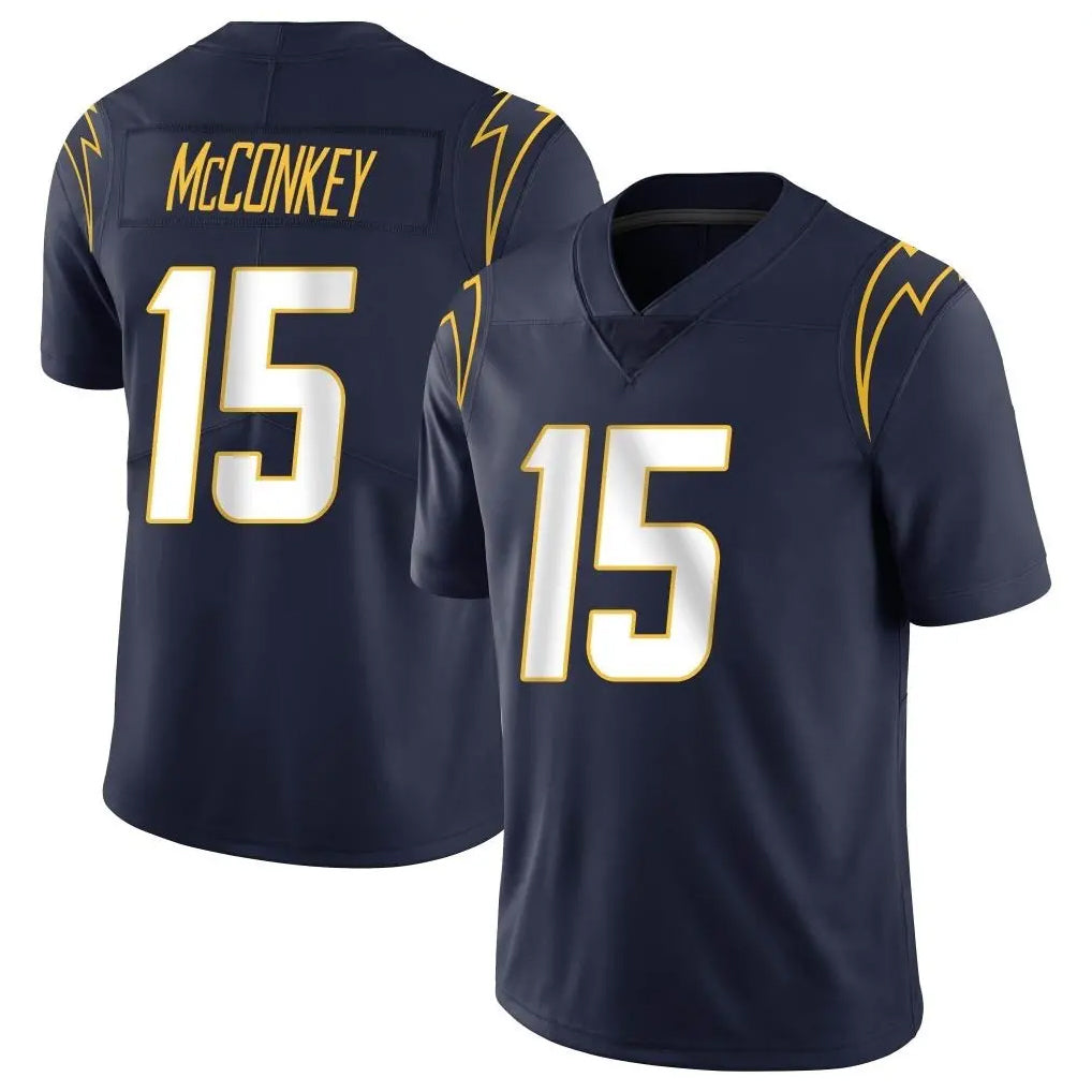 Vanessashop LA.Chargers #15 Ladd McConkey Player Navy Limited Vapor Untouchable Home Game Stitched Jerseys