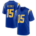 Vanessashop LA.Chargers #15 Ladd McConkey Player Royal Home Game Stitched Jerseys