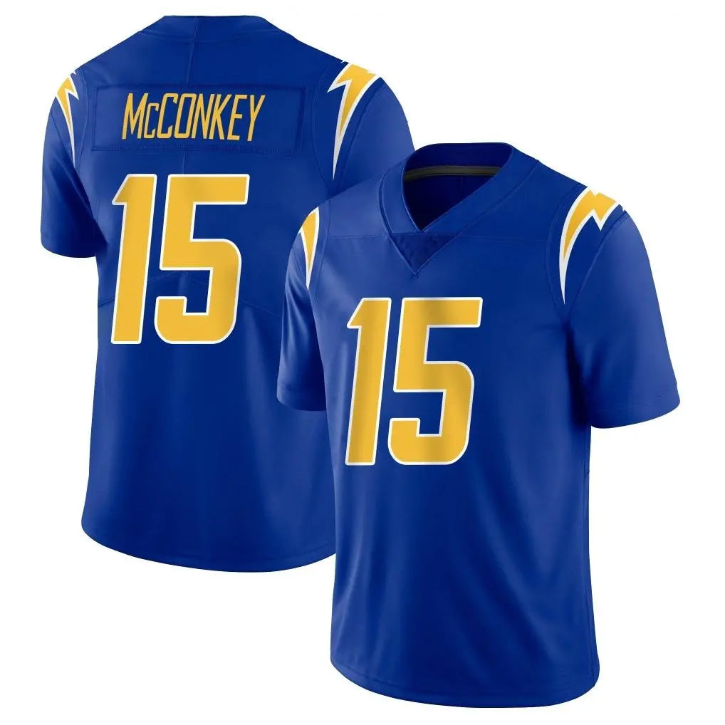 Vanessashop LA.Chargers #15 Ladd McConkey Player Royal Limited Vapor Home Game Stitched Jerseys
