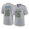 Vanessashop LA.Chargers #16 J.K. Scott Player Gray Atmosphere Fashion Home Game Stitched Jerseys