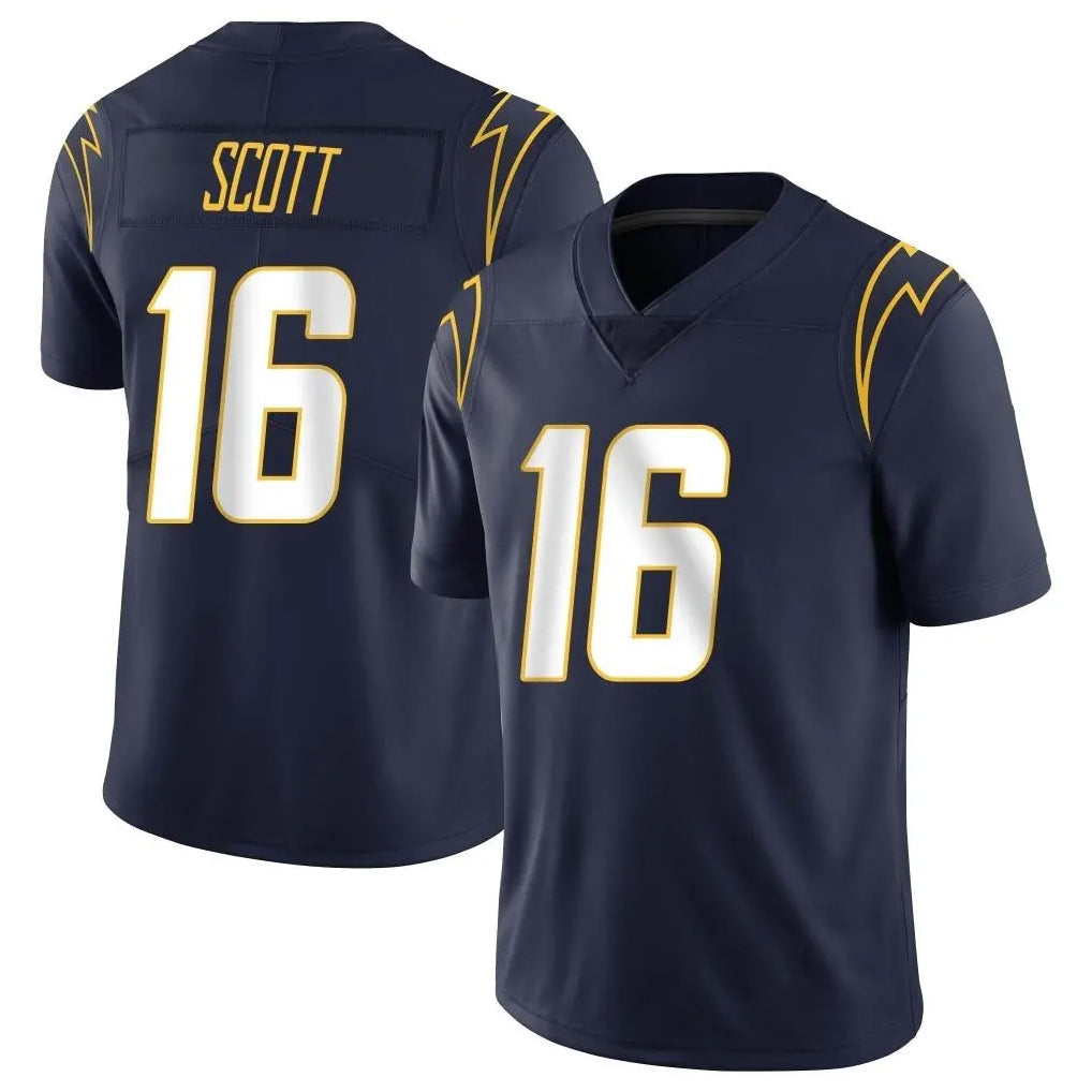 Vanessashop LA.Chargers #16 J.K. Scott Player Navy Limited Vapor Untouchable Home Game Stitched Jerseys