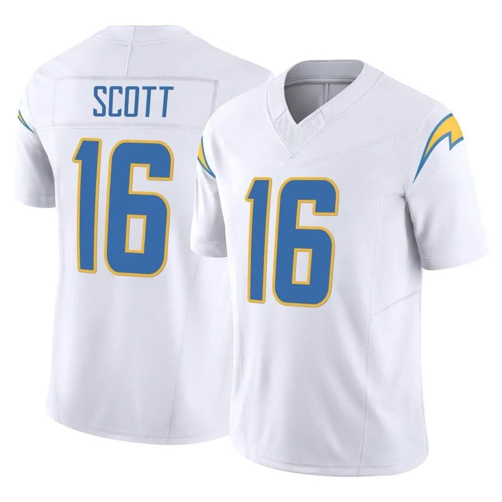Vanessashop LA.Chargers #16 J.K. Scott Player White Limited Vapor F.U.S.E. Home Game Stitched Jerseys