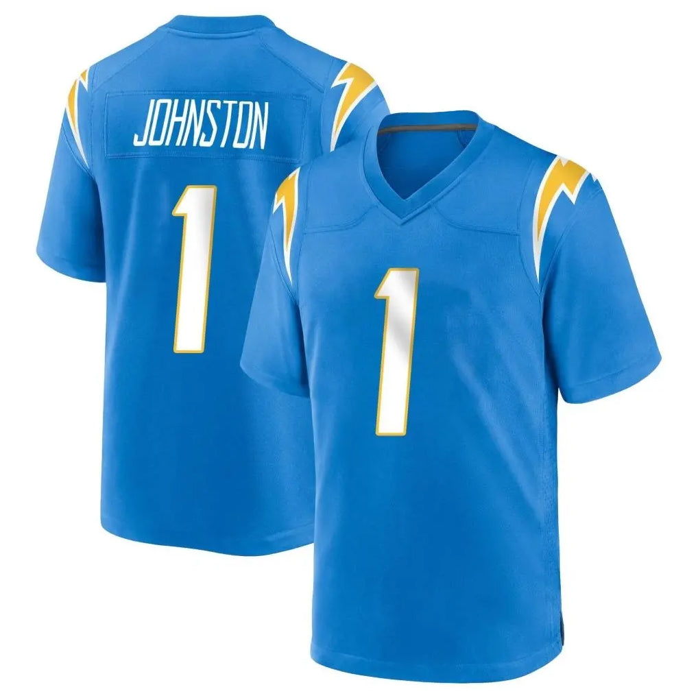 Vanessashop LA.Chargers #1 Quentin Johnston Player Blue Limited Vapor F.U.S.E. Home Game Stitched Jerseys