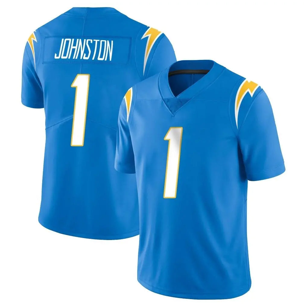 Vanessashop LA.Chargers #1 Quentin Johnston Player Blue Limited Vapor Untouchable Home Game Stitched Jerseys