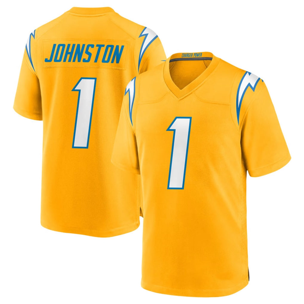Vanessashop LA.Chargers #1 Quentin Johnston Player Brown Salute To Service Limited Stitched Jerseys