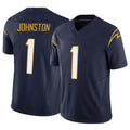 Vanessashop LA.Chargers #1 Quentin Johnston Player Navy Limited Vapor F.U.S.E. Home Game Stitched Jerseys