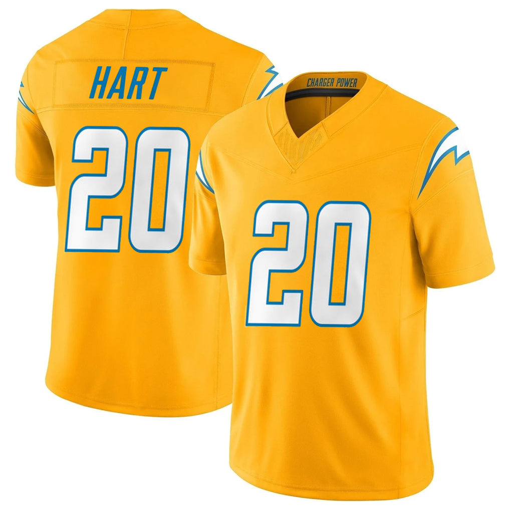 Vanessashop LA.Chargers #20 Cam Hart Player Gray Atmosphere Fashion Home Game Stitched Jerseys