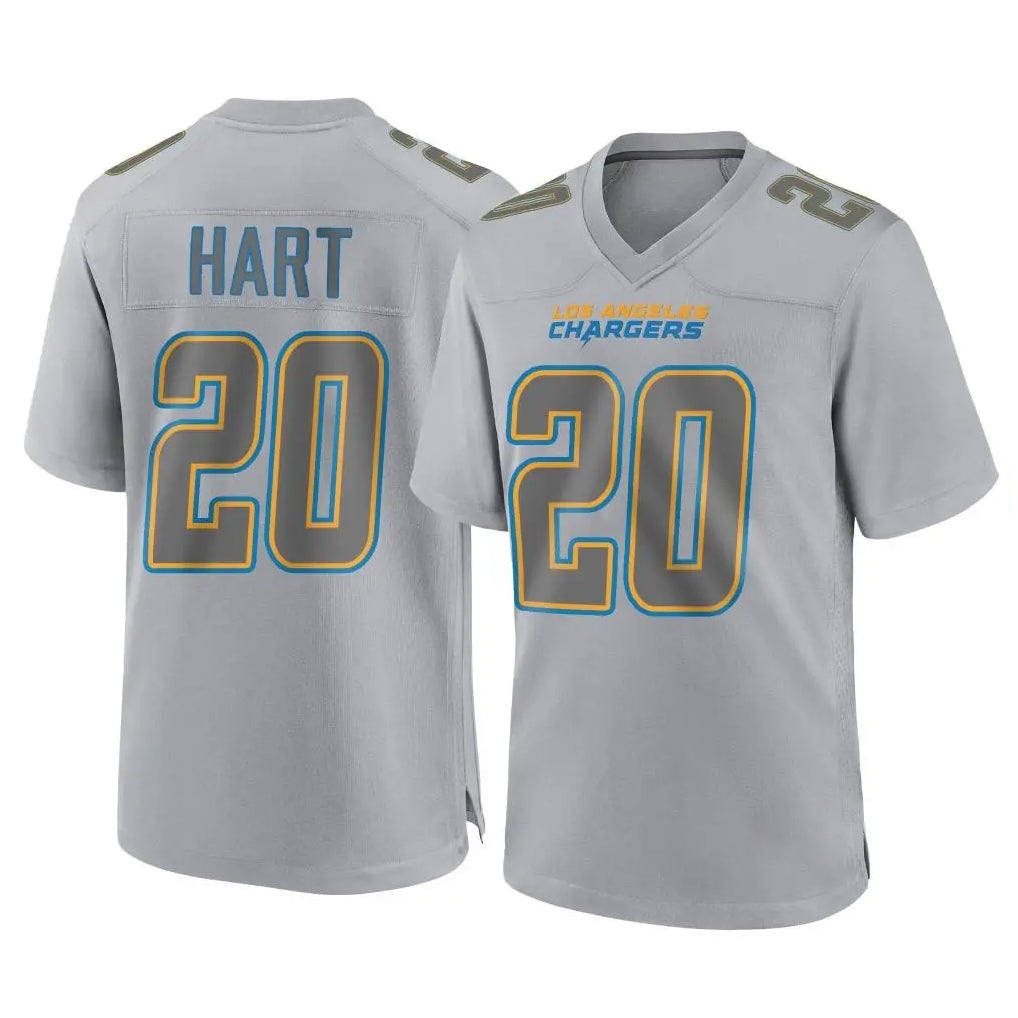 Vanessashop LA.Chargers #20 Cam Hart Player Gray Atmosphere Fashion Home Game Stitched Jerseys