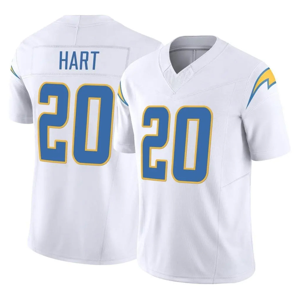 Vanessashop LA.Chargers #20 Cam Hart Player White Limited Vapor F.U.S.E. Home Game Stitched Jerseys