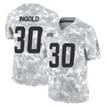Vanessashop LA.Chargers #30 Alec Ingold Player Arctic Camo Salute To Service Limited Game Stitched Jerseys