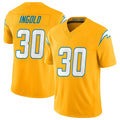 Vanessashop LA.Chargers #30 Alec Ingold Player Gold Limited Vapor F.U.S.E. Home Game Stitched Jerseys