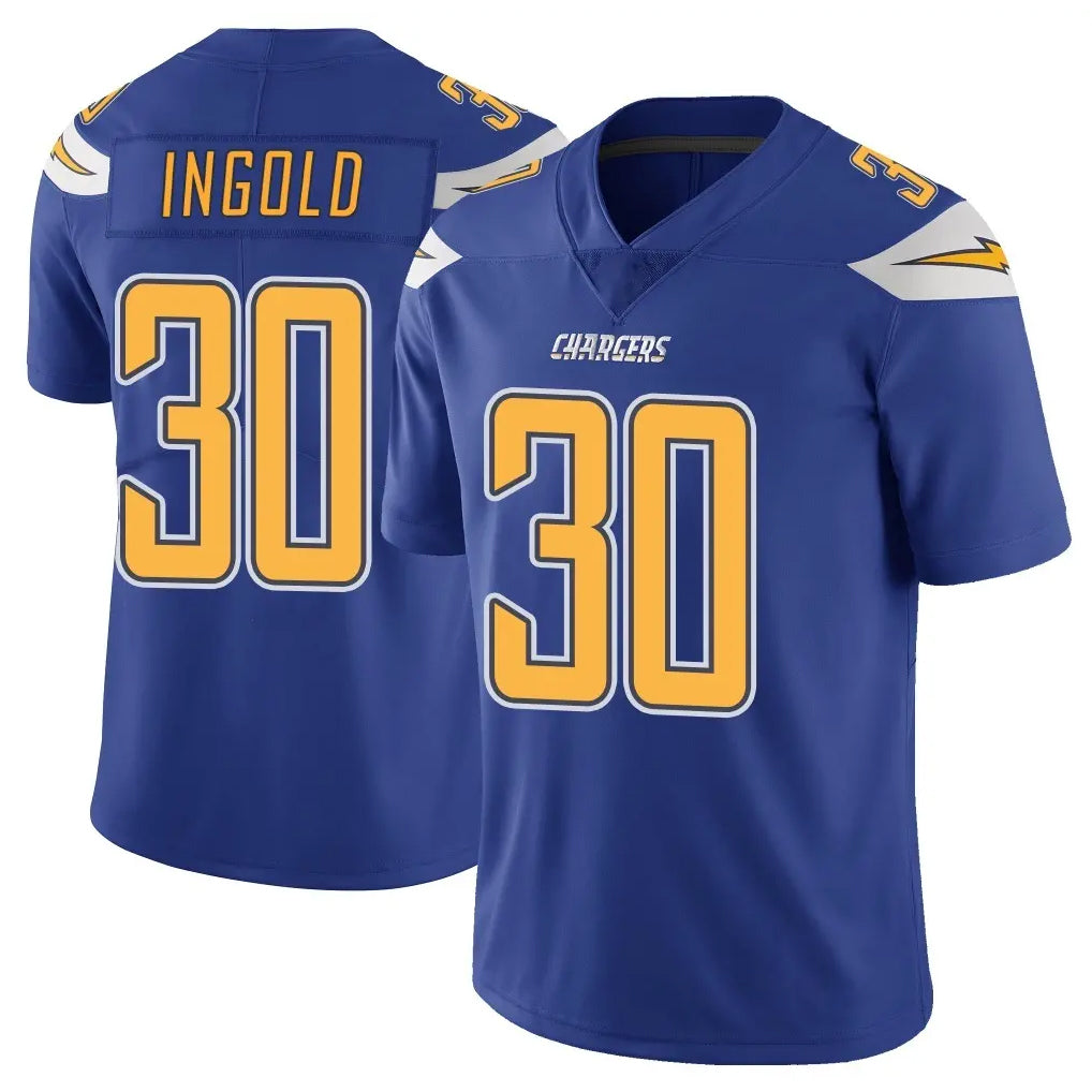 Vanessashop LA.Chargers #30 Alec Ingold Player Royal Limited Color Rush Vapor Untouchable Home Game Stitched Jerseys
