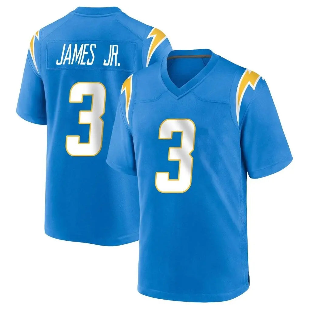 Vanessashop LA.Chargers #3 Derwin James Jr. Player Blue Home Game Stitched Jerseys