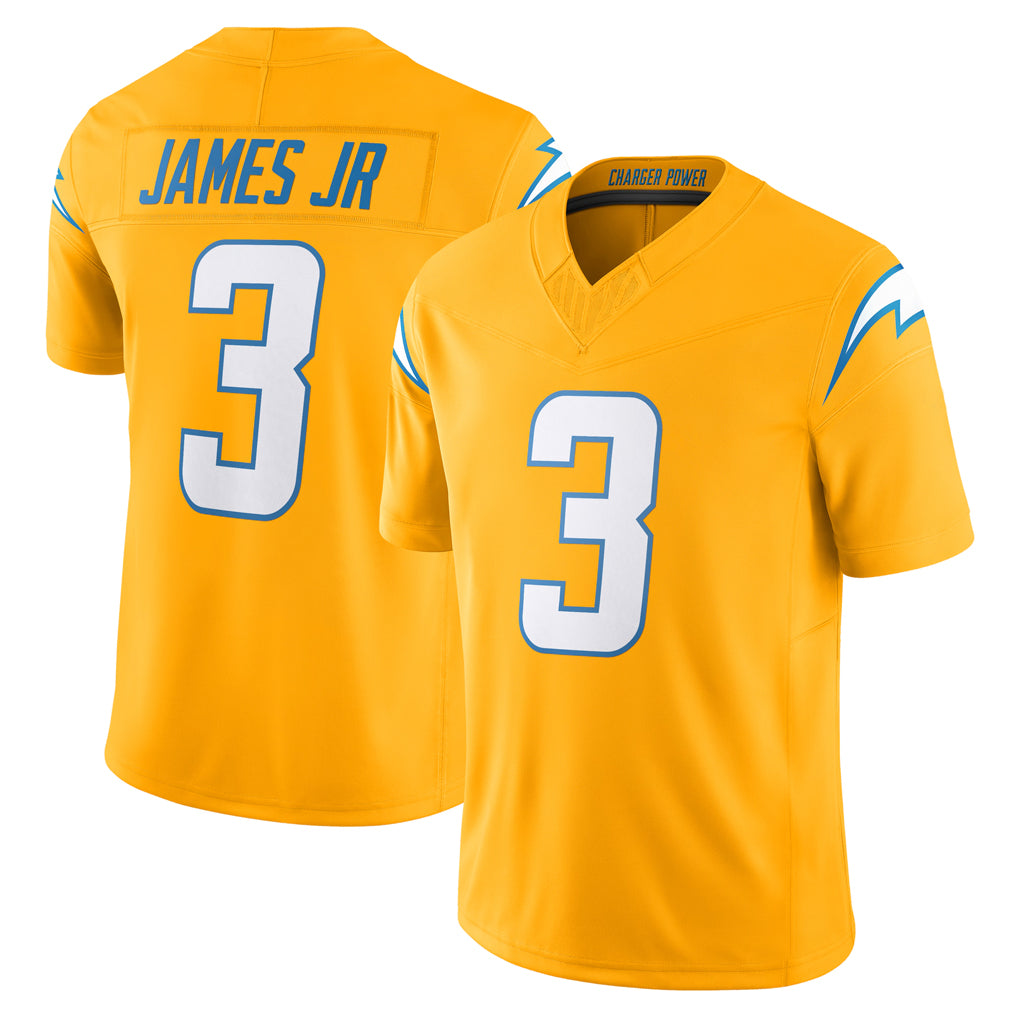 Vanessashop LA.Chargers #3 Derwin James Jr. Player Gold Limited Vapor F.U.S.E. Home Game Stitched Jerseys