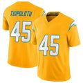 Vanessashop LA.Chargers #45 Tuli Tuipulotu Player Gold Limited Vapor F.U.S.E. Home Game Stitched Jerseys