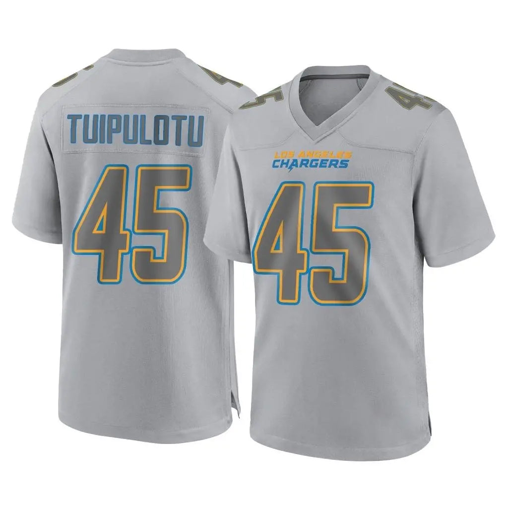 Vanessashop LA.Chargers #45 Tuli Tuipulotu Player Gray Atmosphere Fashion Home Game Stitched Jerseys