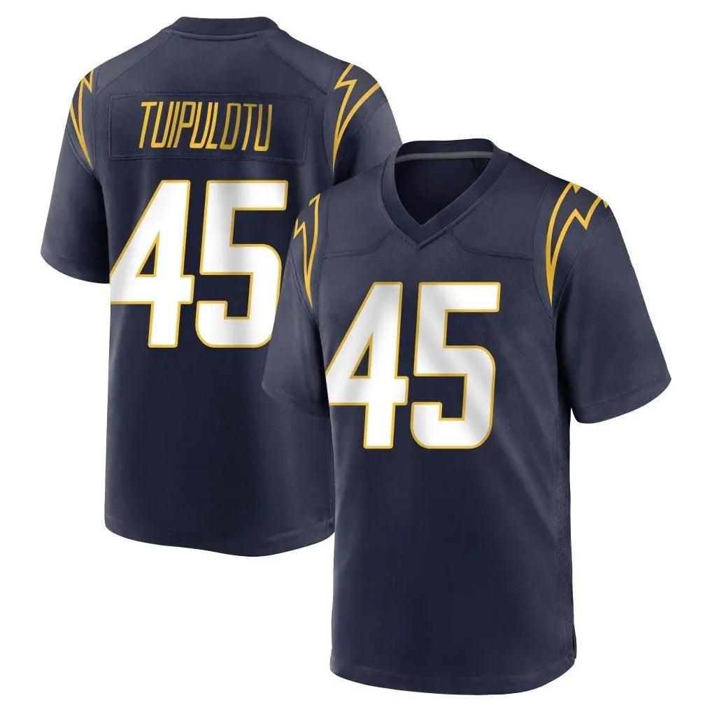 Vanessashop LA.Chargers #45 Tuli Tuipulotu Player Navy Home Game Stitched Jerseys