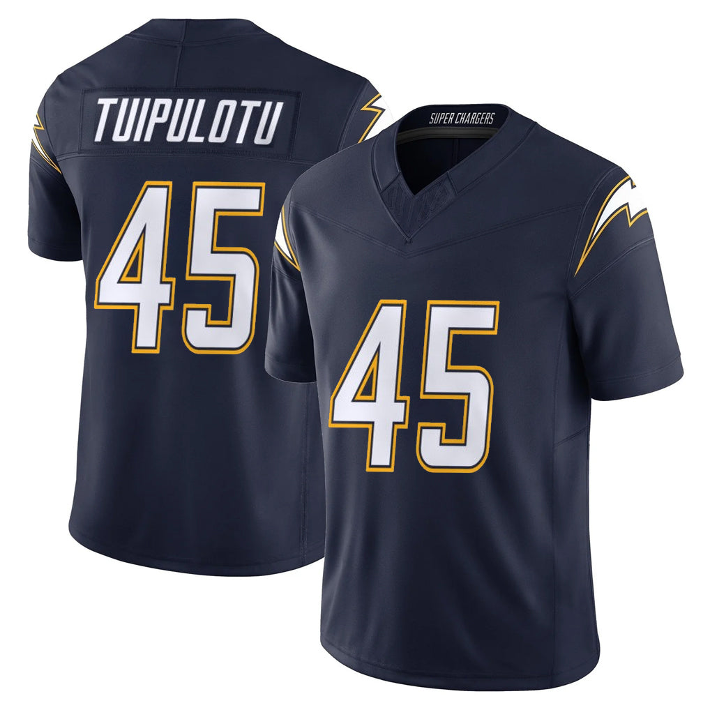 Vanessashop LA.Chargers #45 Tuli Tuipulotu Player Navy Vapor F.U.S.E. Limited Home Game Stitched Jerseys