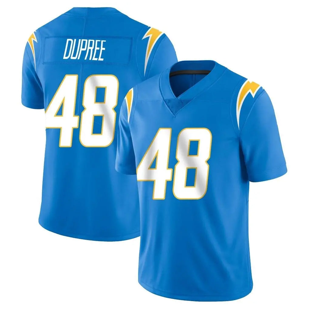 Vanessashop LA.Chargers #48 Bud Dupree Player Blue Limited Vapor Untouchable Home Game Stitched Jerseys