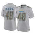 Vanessashop LA.Chargers #48 Bud Dupree Player Gray Atmosphere Fashion Home Game Stitched Jerseys