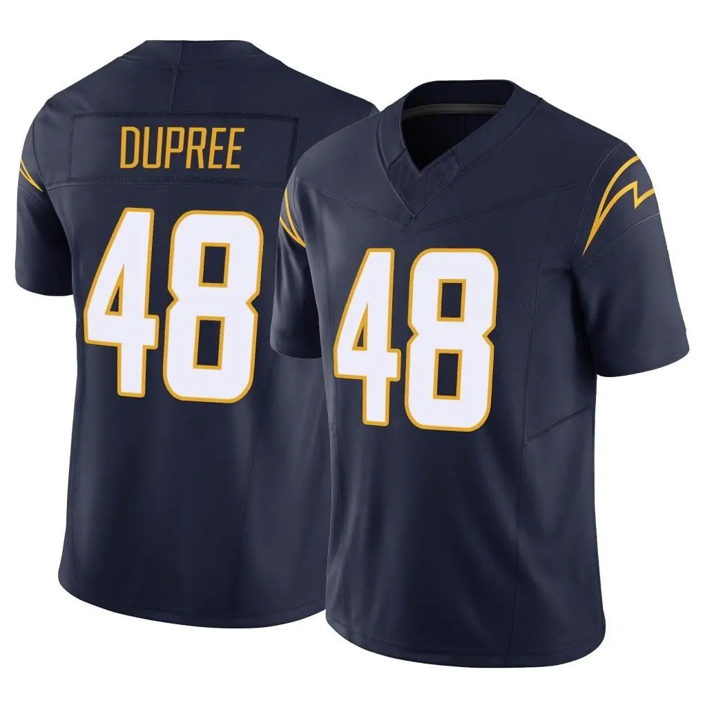Vanessashop LA.Chargers #48 Bud Dupree Player Navy Limited Vapor F.U.S.E. Home Game Stitched Jerseys