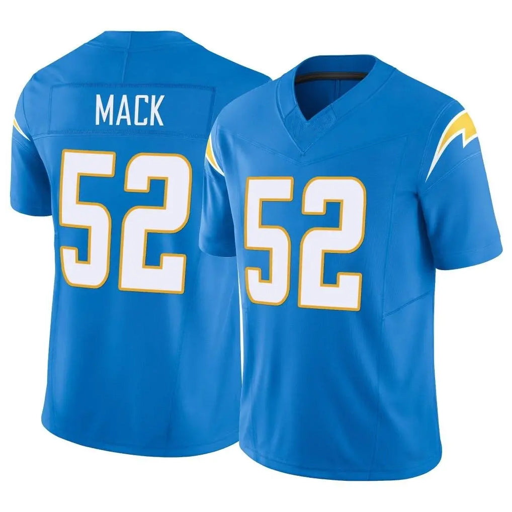 Vanessashop LA.Chargers #52 Khalil Mack Player Blue Limited Vapor F.U.S.E. Home Game Stitched Jerseys