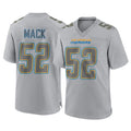 Vanessashop LA.Chargers #52 Khalil Mack Player Gray Atmosphere Fashion Home Game Stitched Jerseys