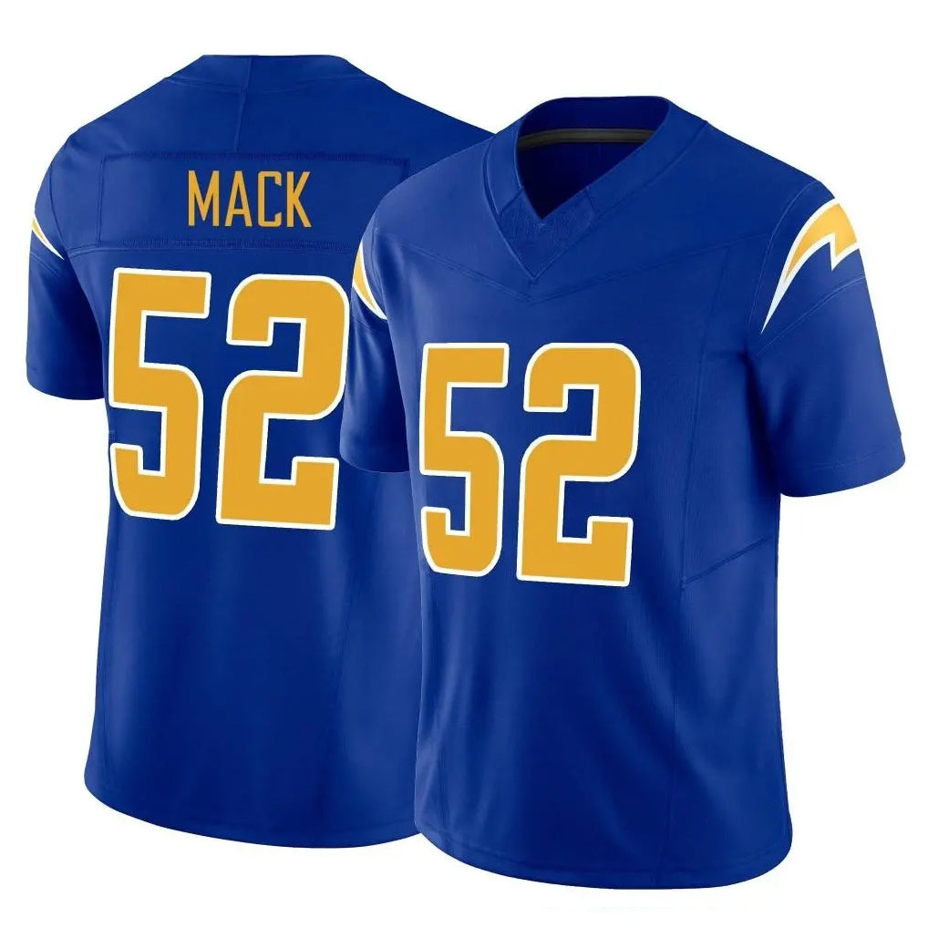 Vanessashop LA.Chargers #52 Khalil Mack Player Royal Limited Vapor F.U.S.E. Home Game Stitched Jerseys