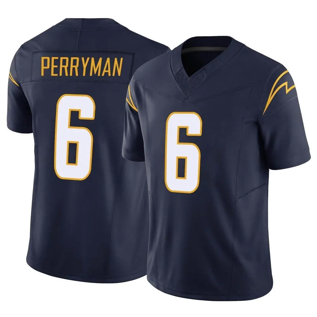 Vanessashop LA.Chargers #6 Denzel Perryman Player Navy Limited Vapor F.U.S.E. Home Game Stitched Jerseys