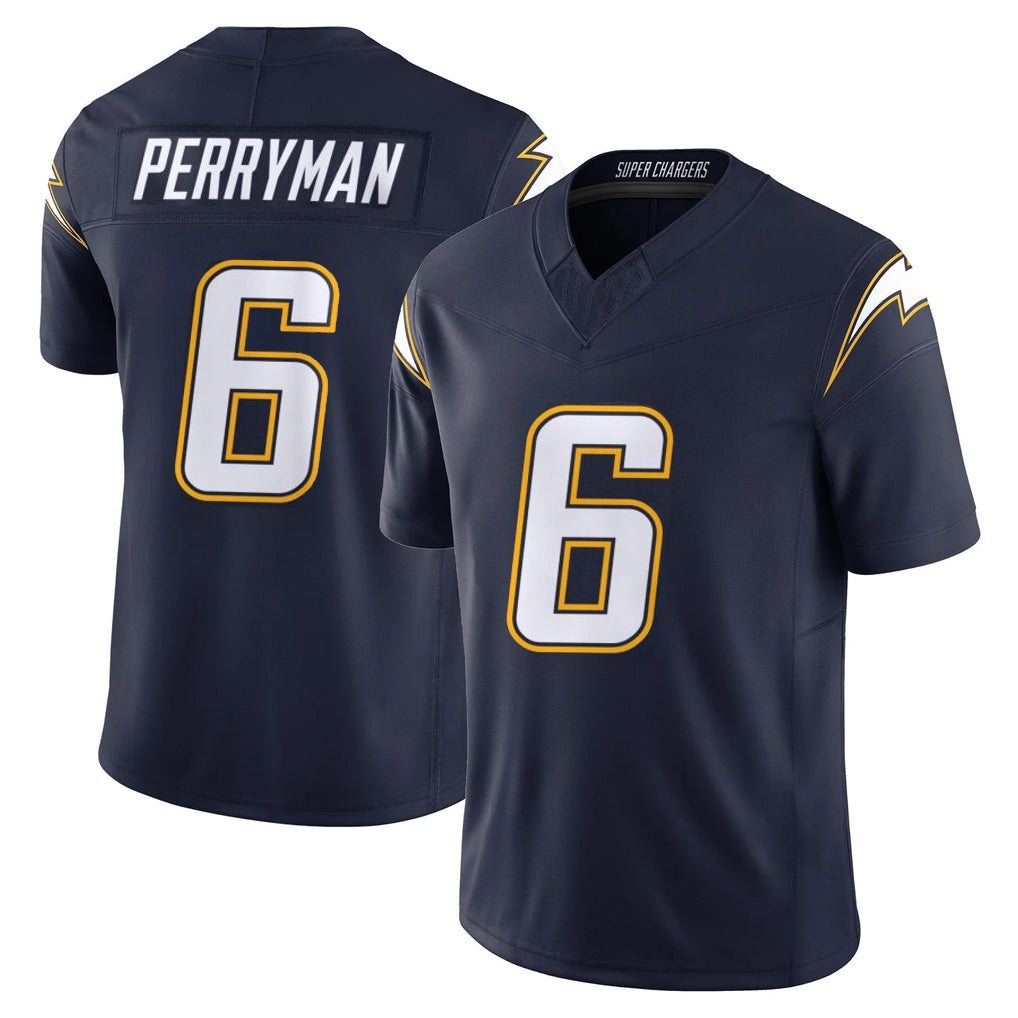 Vanessashop LA.Chargers #6 Denzel Perryman Player Navy Vapor F.U.S.E. Limited Home Game Stitched Jerseys