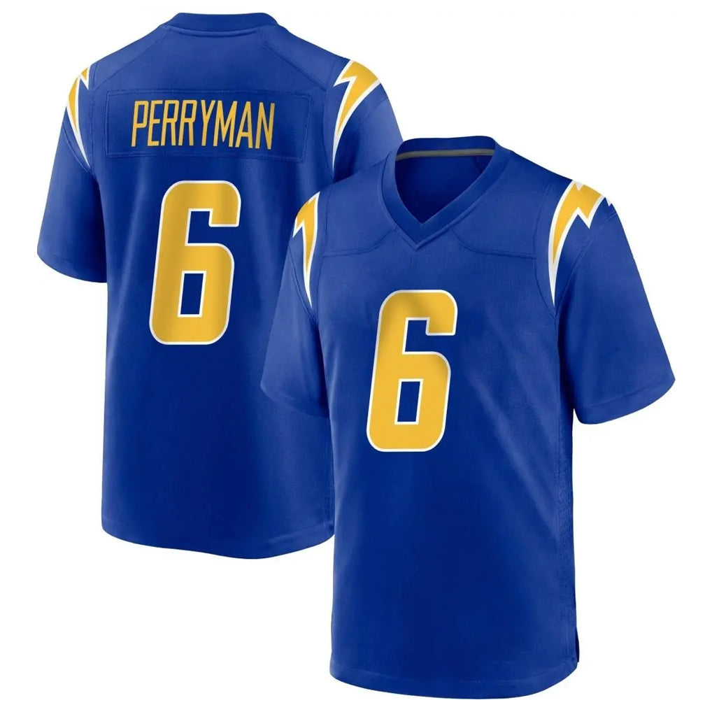 Vanessashop LA.Chargers #6 Denzel Perryman Player Royal Home Game Stitched Jerseys