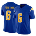 Vanessashop LA.Chargers #6 Denzel Perryman Player Royal Limited Vapor F.U.S.E. Home Game Stitched Jerseys