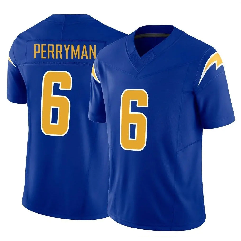 Vanessashop LA.Chargers #6 Denzel Perryman Player Royal Limited Vapor F.U.S.E. Home Game Stitched Jerseys