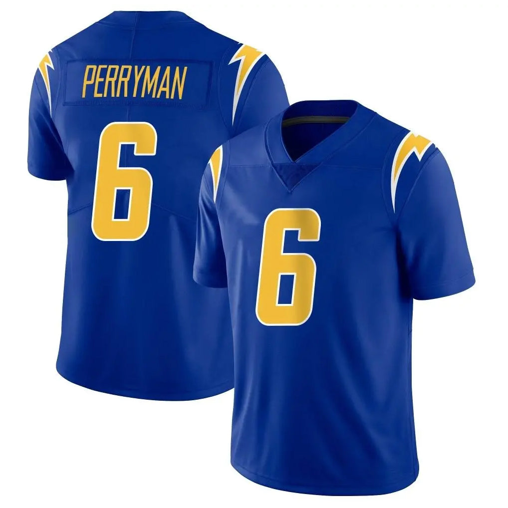 Vanessashop LA.Chargers #6 Denzel Perryman Player Royal Limited Vapor Home Game Stitched Jerseys