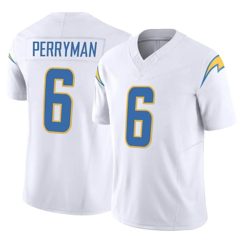 Vanessashop LA.Chargers #6 Denzel Perryman Player White Limited Vapor F.U.S.E. Home Game Stitched Jerseys
